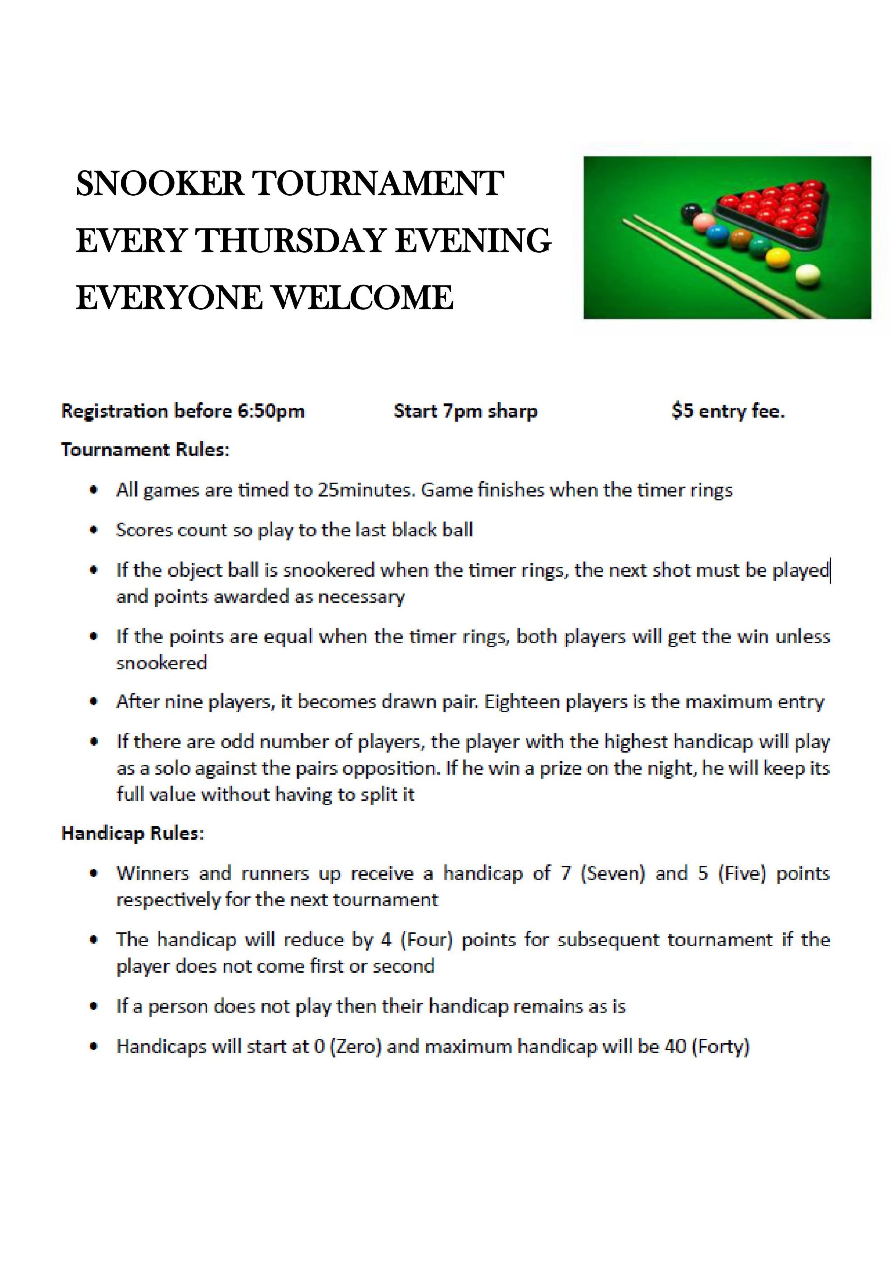 Snooker Thursday Night